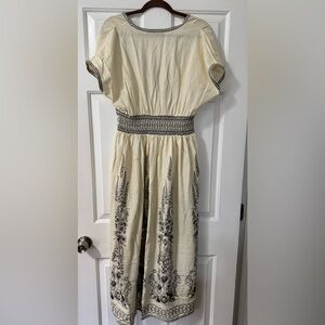 Max Studio Cream and Black Knit Top